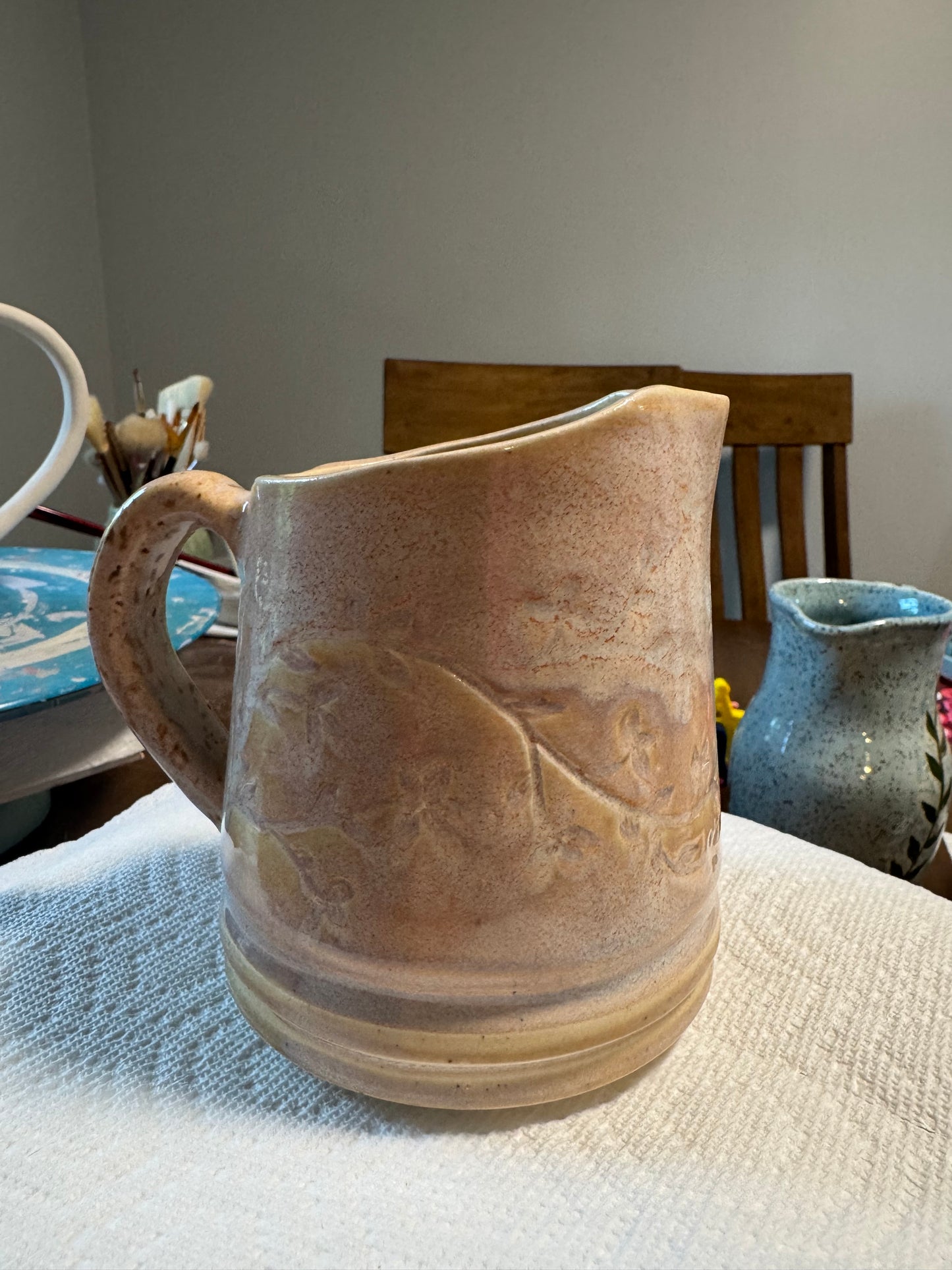 Small Carved Pitcher