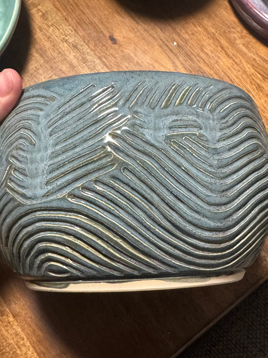 Gray Blue planter Lg