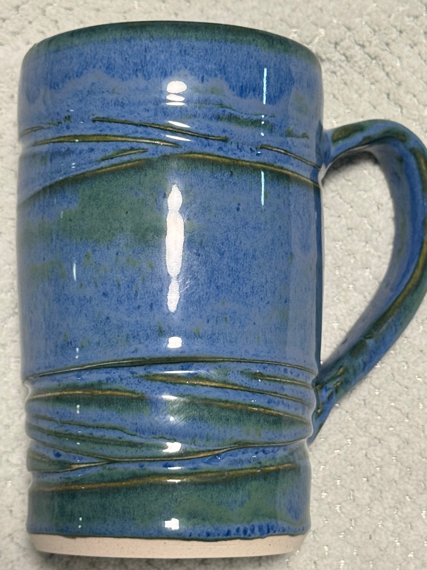 Tall Mug with carving